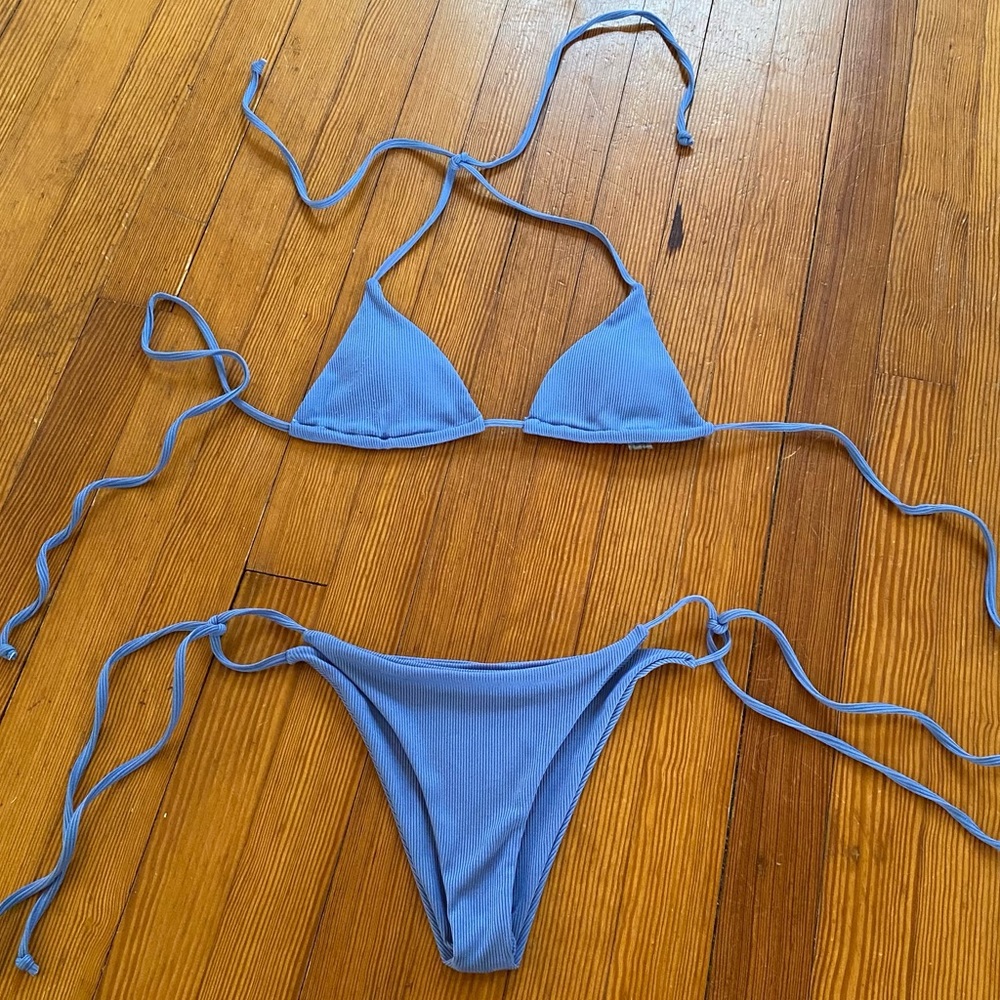 Shein Ribbed Bikini Set